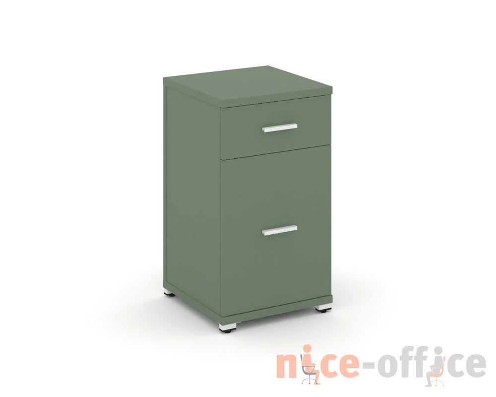 Тумба опорная/приставная 1 ящ. 1 распаш. фасад CN.TUO-005 W 420x420x750 Концепт / Concept