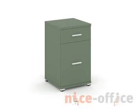 Тумба опорная/приставная 1 ящ. 1 распаш. фасад CN.TUO-005 W 420x420x750 Концепт / Concept images