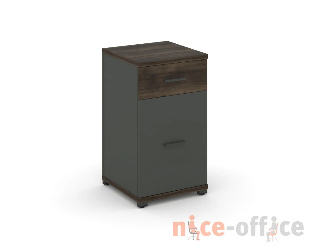 Тумба опорная/приставная 1 ящ. 1 распаш. фасад CN.TUO-005 W 420x420x750 Концепт / Concept