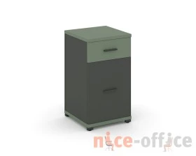 Тумба опорная/приставная 1 ящ. 1 распаш. фасад CN.TUO-005 W 420x420x750 Концепт / Concept images