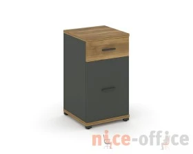 Тумба опорная/приставная 1 ящ. 1 распаш. фасад CN.TUO-005 W 420x420x750 Концепт / Concept images