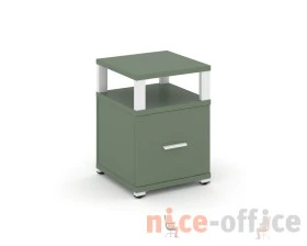 Тумба приставная 1 распаш. фасад с надставкой CN.TUP-005 W 420x420x583 Концепт / Concept images
