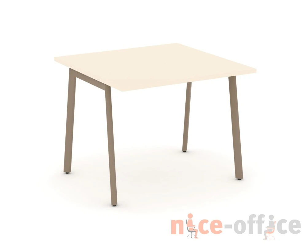 Стол переговорный на плоскоовальной трубе 98x98x75 Эстетика / Estetica