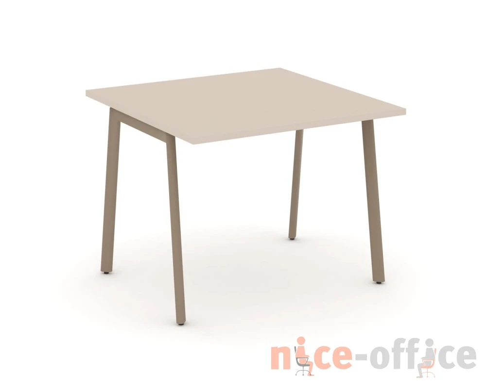 Стол переговорный на плоскоовальной трубе 98x98x75 Эстетика / Estetica