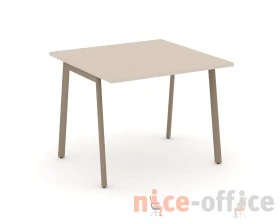 Стол переговорный на плоскоовальной трубе 98x98x75 Эстетика / Estetica images