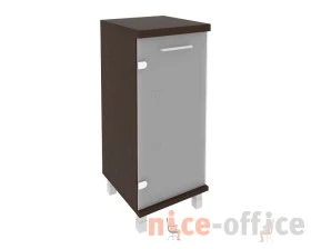 Шкаф низкий узкий 1 низкая дверь стекло левый 401x432x958 Фёст / First images