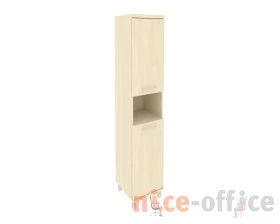 Шкаф высокий узкий 2 низкие двери ЛДСП левый 401x432x2060 Фёст / First images
