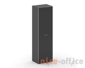 Шкаф средний высокий универсальный стекл. дверь 600x460x2000 Фреско / Fresco images