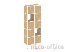 Прямой стеллаж L-05 862x446x1869 Лофт / Loft images