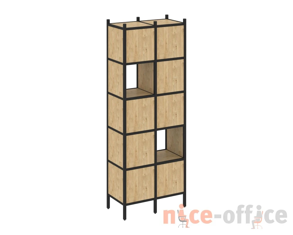 Прямой стеллаж L-05 862x446x1869 Лофт / Loft