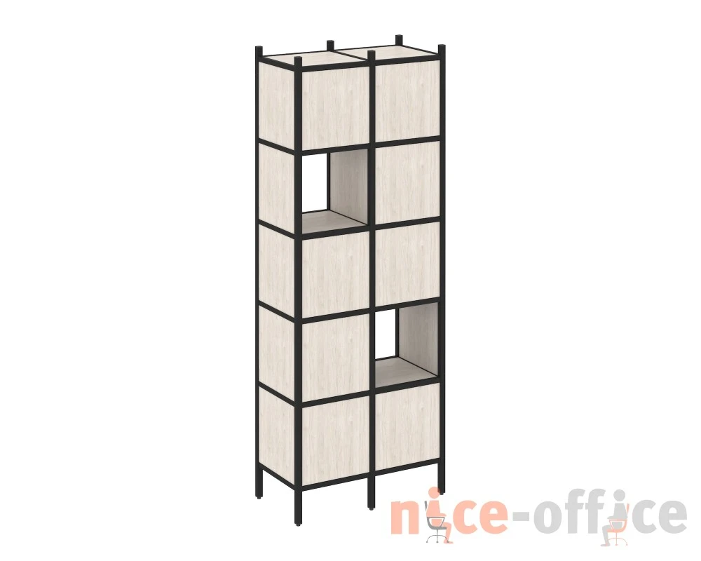 Прямой стеллаж L-05 862x446x1869 Лофт / Loft