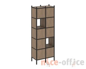 Прямой стеллаж L-05 862x446x1869 Лофт / Loft images