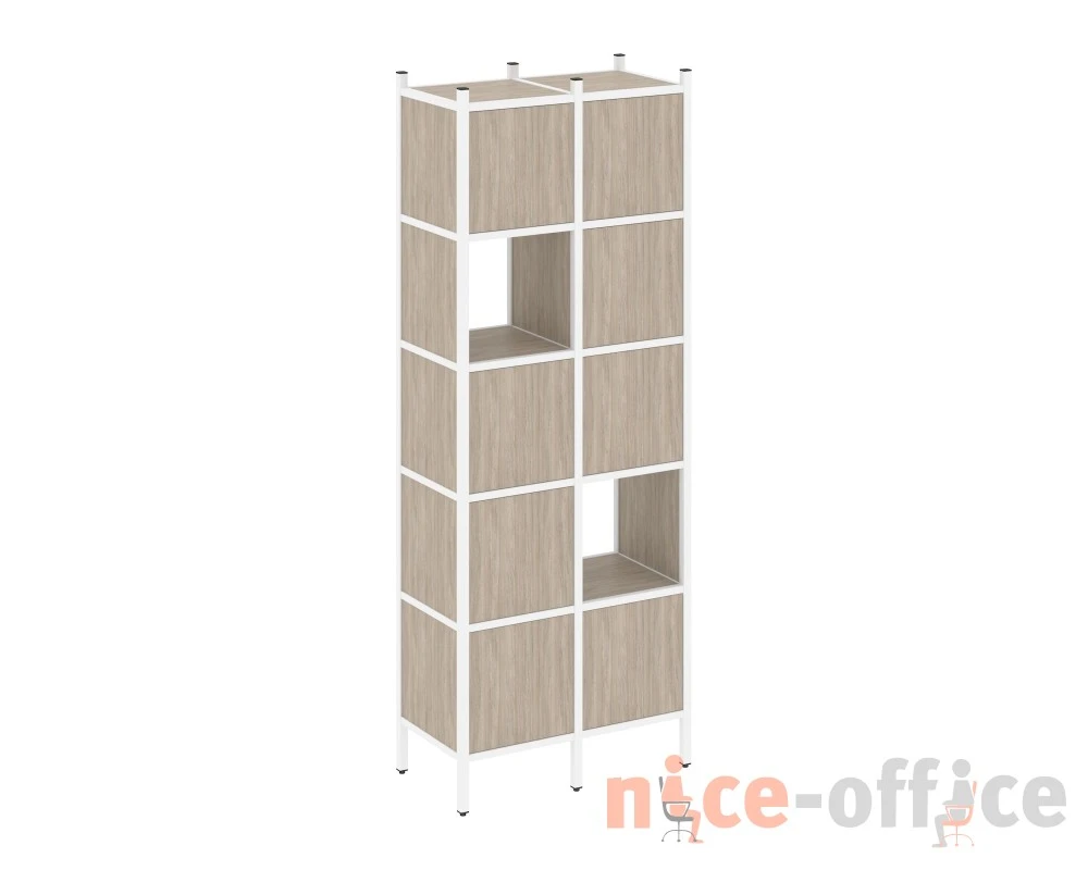 Прямой стеллаж L-05 862x446x1869 Лофт / Loft