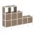 Дуб аризона/Металл белый