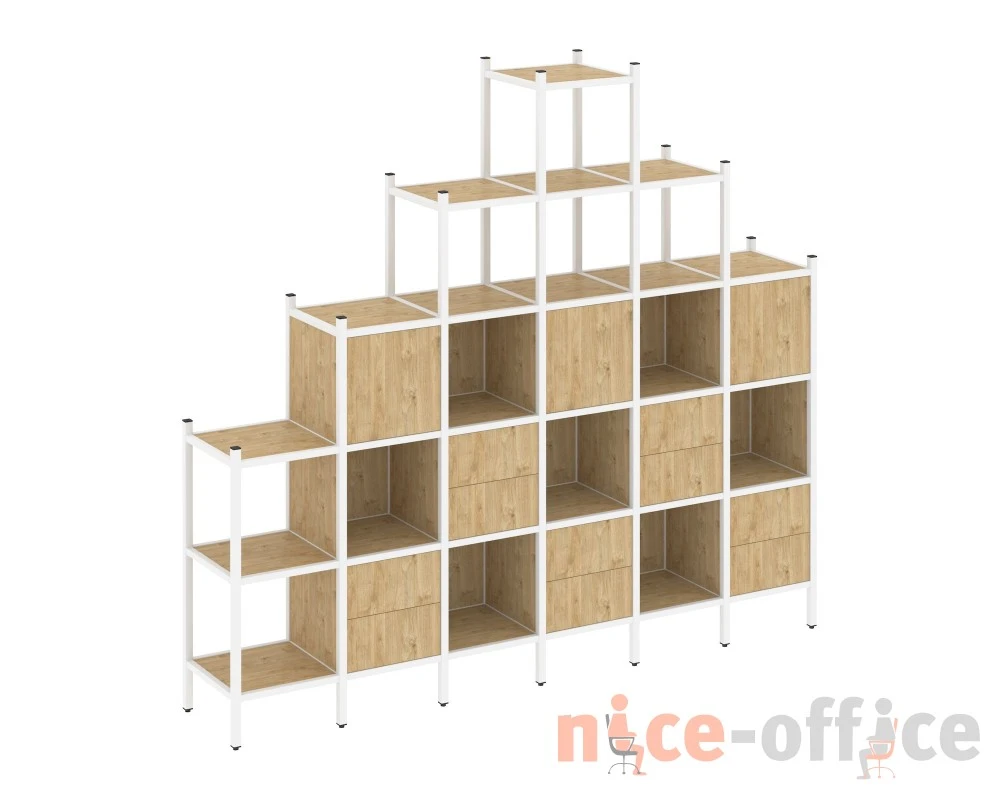 Прямой стеллаж L-24 2526x446x2280 Лофт / Loft