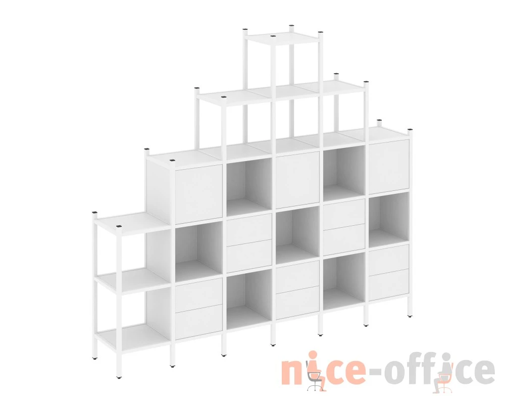 Прямой стеллаж L-24 2526x446x2280 Лофт / Loft