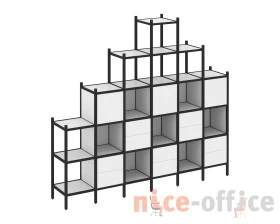 Прямой стеллаж L-24 2526x446x2280 Лофт / Loft images