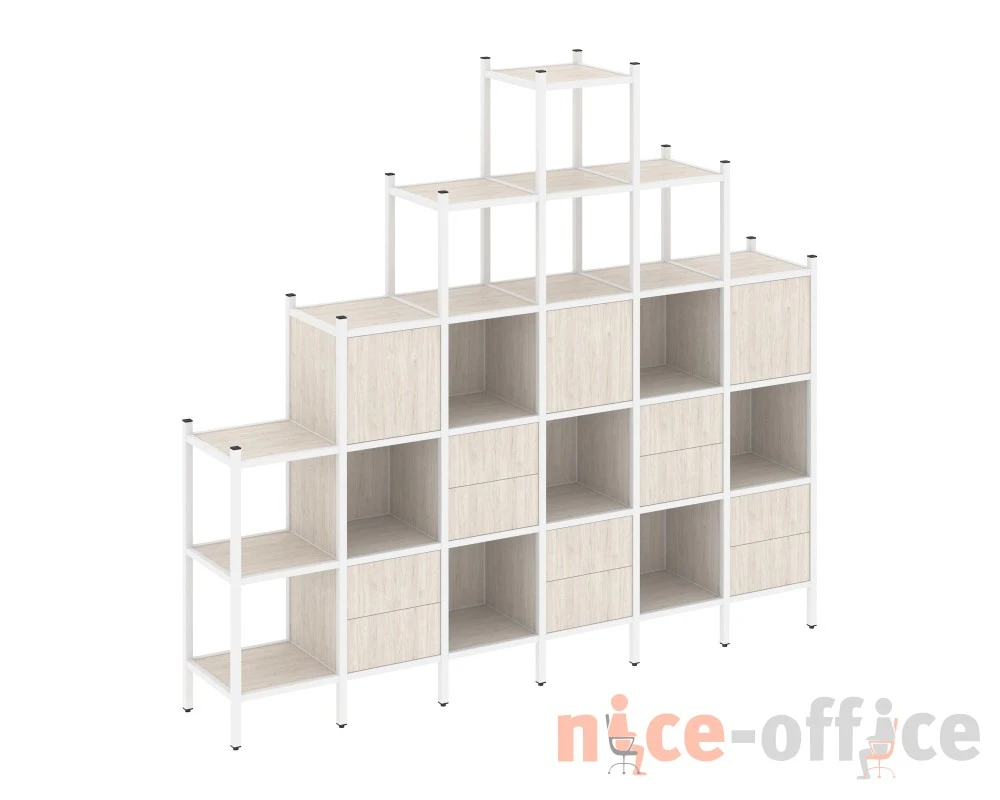 Прямой стеллаж L-24 2526x446x2280 Лофт / Loft