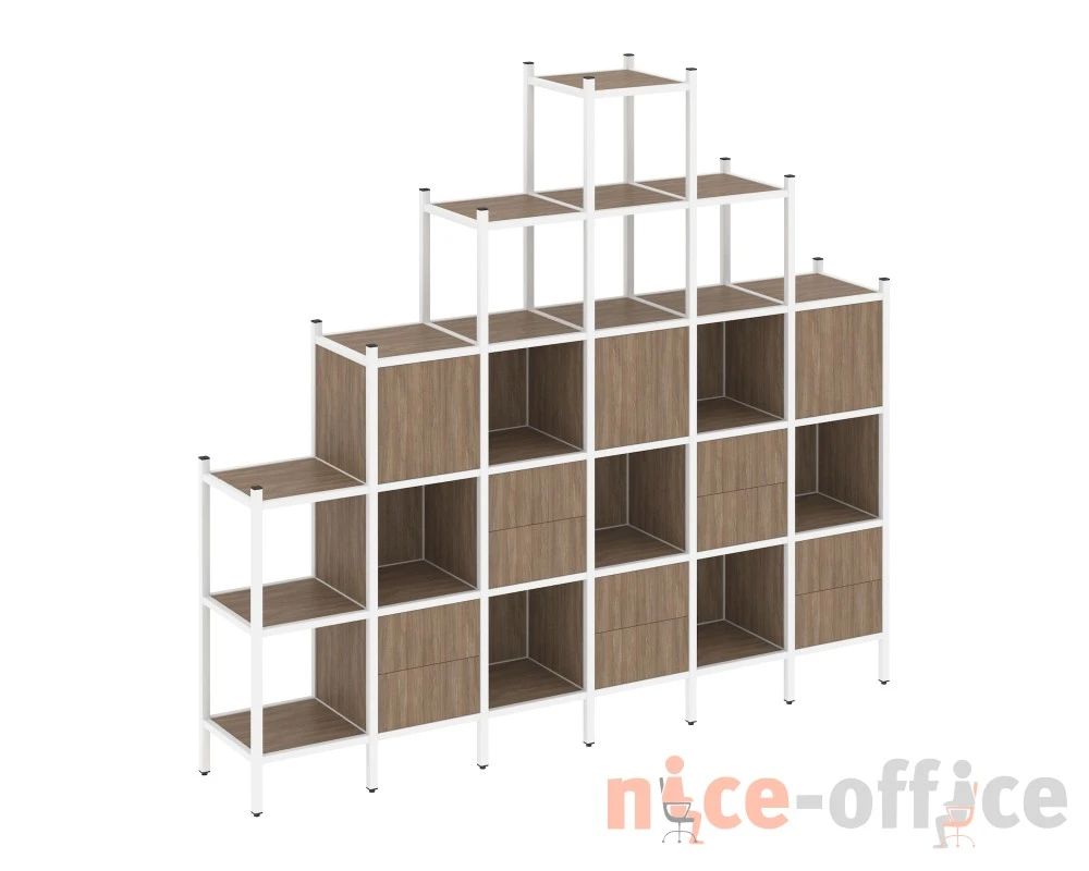 Прямой стеллаж L-24 2526x446x2280 Лофт / Loft