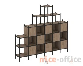 Прямой стеллаж L-24 2526x446x2280 Лофт / Loft images