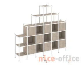 Прямой стеллаж L-24 2526x446x2280 Лофт / Loft images