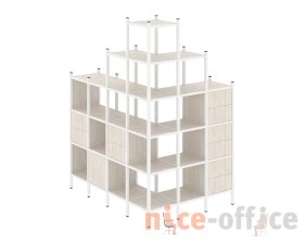 Угловой внешний стеллаж наборный L-56 1694x1278x2280 Лофт / Loft images