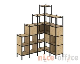 Угловой внутренний стеллаж L-44 1694x1278x2280 Лофт / Loft images