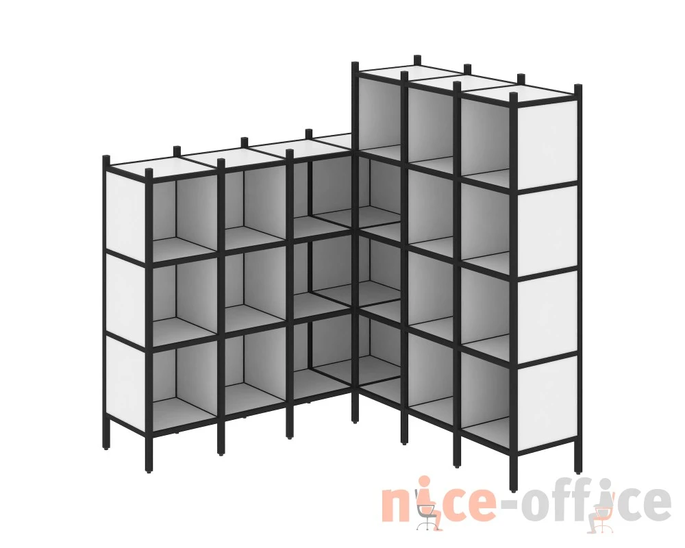 Угловой внутренний стеллаж L-50 1694x1694x1869 Лофт / Loft