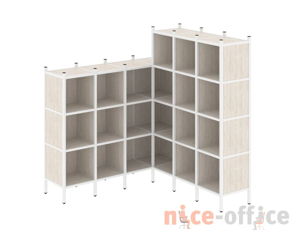 Угловой внутренний стеллаж L-50 1694x1694x1869 Лофт / Loft