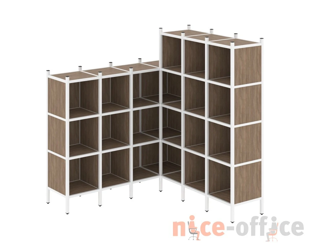Угловой внутренний стеллаж L-50 1694x1694x1869 Лофт / Loft