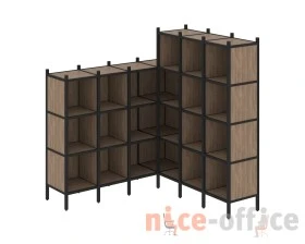 Угловой внутренний стеллаж L-50 1694x1694x1869 Лофт / Loft images