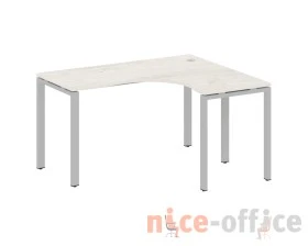 Стол офисный угловой правый на П-образном м/к 140x120x75 Метал Систем / Metal System images