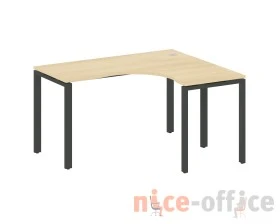 Стол офисный угловой правый на П-образном м/к 140x120x75 Метал Систем / Metal System images