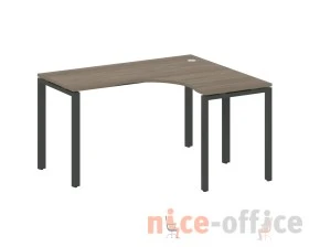 Стол офисный угловой правый на П-образном м/к 140x120x75 Метал Систем / Metal System images
