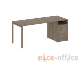 Рабочая станция с тумбой на П-образном м/к 1812x720x750 Метал Систем Куатро 4х4 / Metal System Quattro 4x4 images