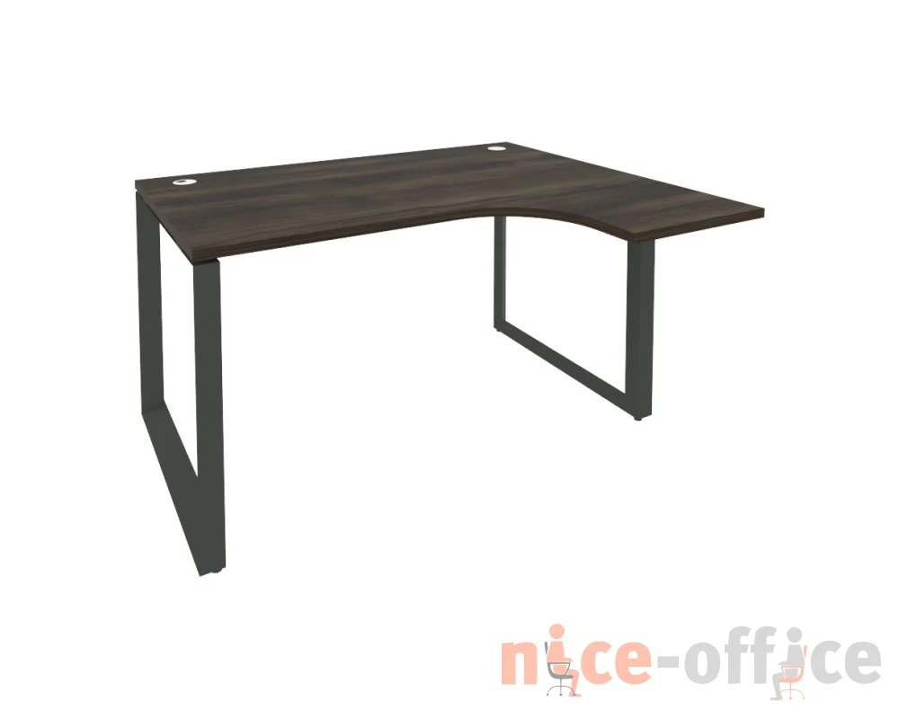 Стол эргономичный правый на О-образном м/к 1380x1180x750 (800/460) Оникс / Onix