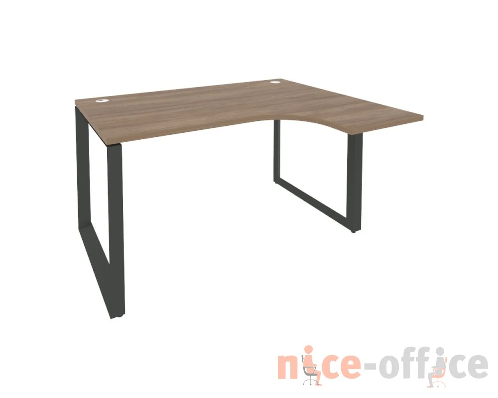Стол эргономичный правый на О-образном м/к 1380x1180x750 (800/460) Оникс / Onix