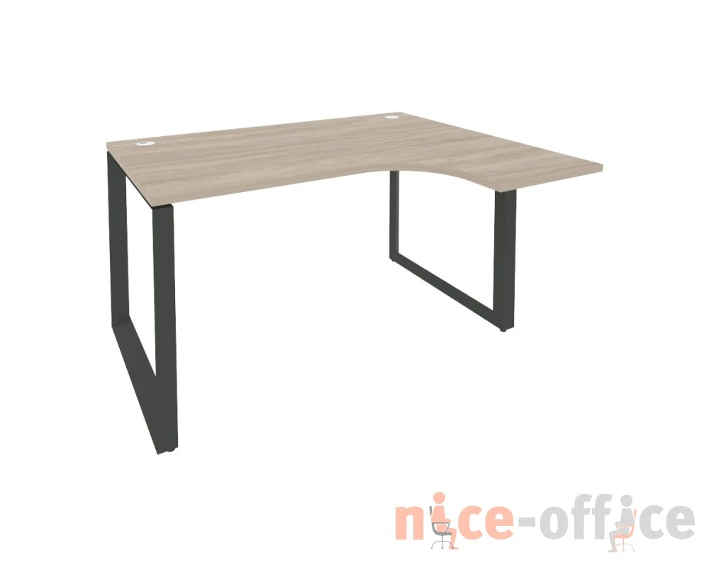 Стол эргономичный правый на О-образном м/к 1380x1180x750 (800/460) Оникс / Onix