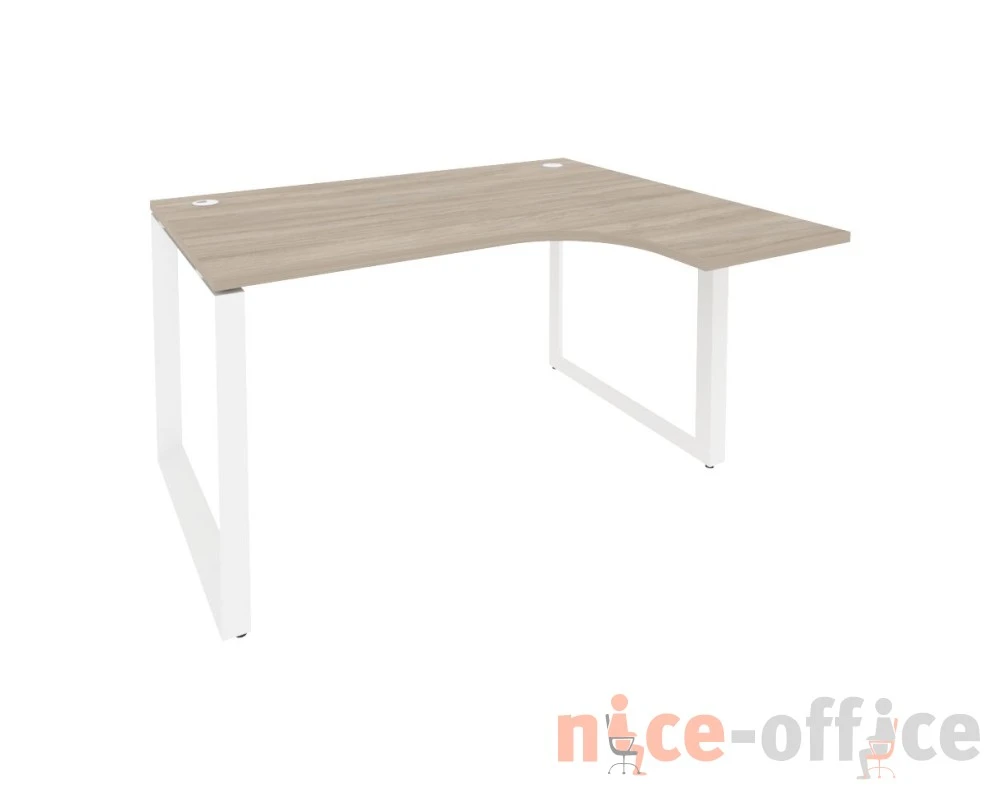 Стол эргономичный правый на О-образном м/к 1380x1180x750 (800/460) Оникс / Onix