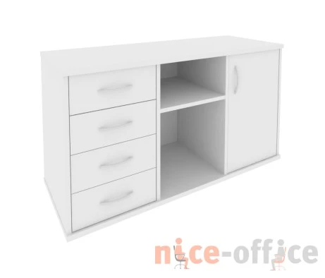 Тумба под оргтехнику сервисная 1200x450x680 Рива / Riva