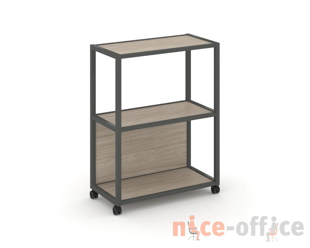 Стеллаж 3 уровня 1 секция VR.LT-STK-302.12 1200x400x1046 Шелф Мобайл / Shelf Mobile