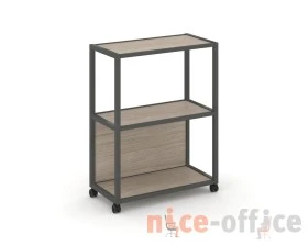 Стеллаж 3 уровня 1 секция VR.LT-STK-302.12 1200x400x1046 Шелф Мобайл / Shelf Mobile images