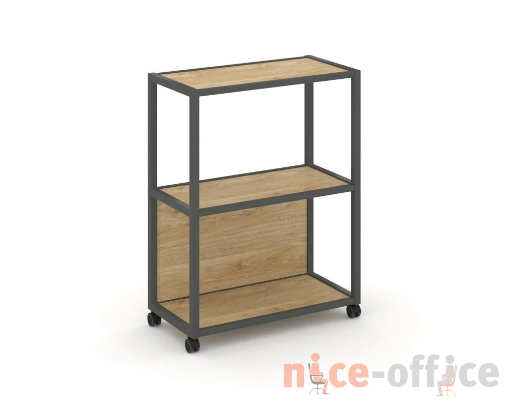 Стеллаж 3 уровня 1 секция VR.LT-STK-302.12 1200x400x1046 Шелф Мобайл / Shelf Mobile