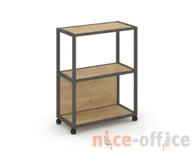 Стеллаж 3 уровня 1 секция VR.LT-STK-302.12 1200x400x1046 Шелф Мобайл / Shelf Mobile images
