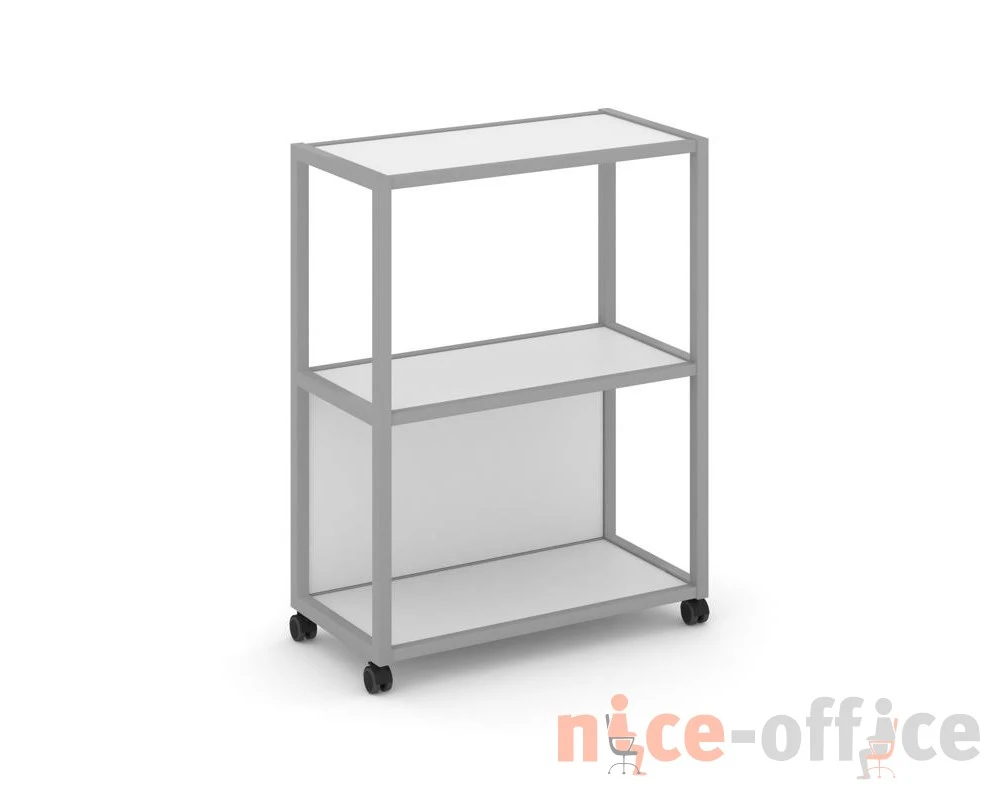 Стеллаж 3 уровня 1 секция VR.LT-STK-302.12 1200x400x1046 Шелф Мобайл / Shelf Mobile