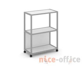 Стеллаж 3 уровня 1 секция VR.LT-STK-302.12 1200x400x1046 Шелф Мобайл / Shelf Mobile images