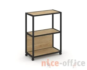 Стеллаж 3 уровня 1 секция VR.LT-STK-302.12 1200x400x1046 Шелф Мобайл / Shelf Mobile images