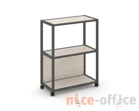 Стеллаж 3 уровня 1 секция VR.LT-STK-302.12 1200x400x1046 Шелф Мобайл / Shelf Mobile images