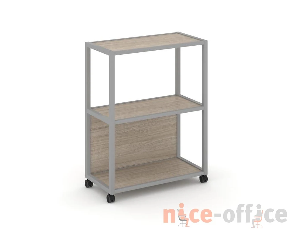 Стеллаж 3 уровня 1 секция VR.LT-STK-302.12 1200x400x1046 Шелф Мобайл / Shelf Mobile