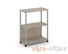 Стеллаж 3 уровня 1 секция VR.LT-STK-302.12 1200x400x1046 Шелф Мобайл / Shelf Mobile images